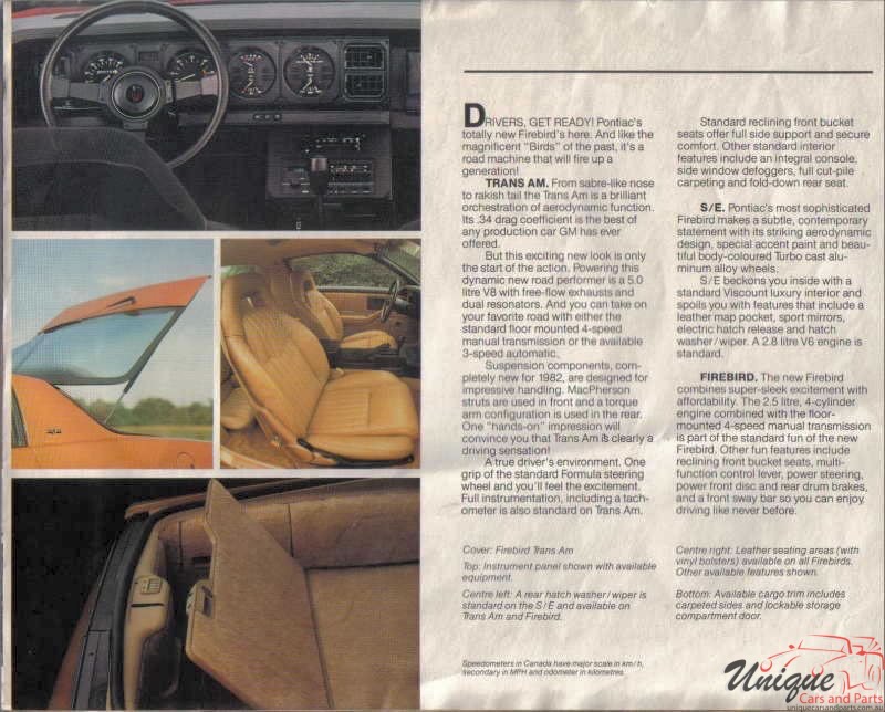 1982 Pontiac Firebird Brochure Page 5